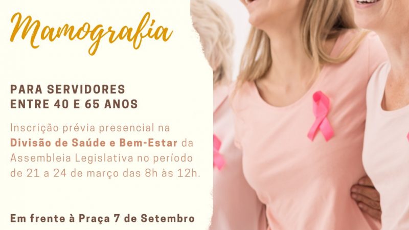 Legislativo Potiguar disponibiliza exames de mamografia para servidoras