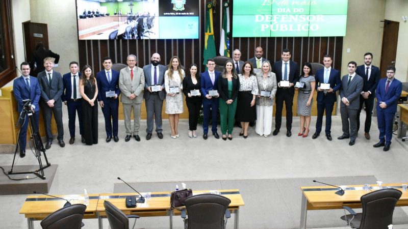 Dia do Defensor Público é celebrado com sessão solene na Assembleia Legislativa