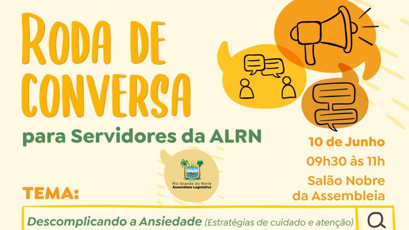 Assembleia Legislativa promove roda de conversa sobre ansiedade