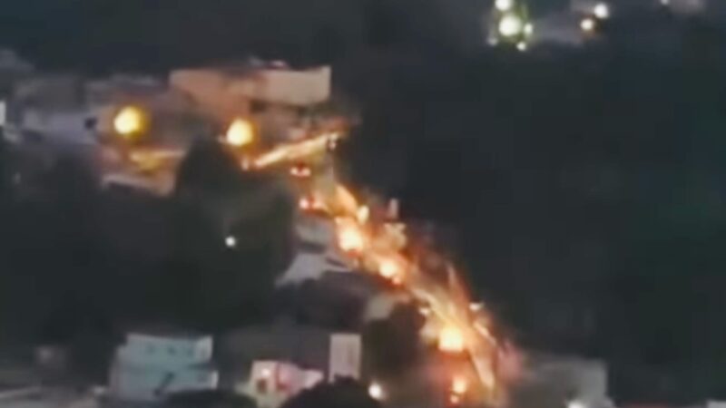 Noite de fogos e tiros em Mãe Luísa