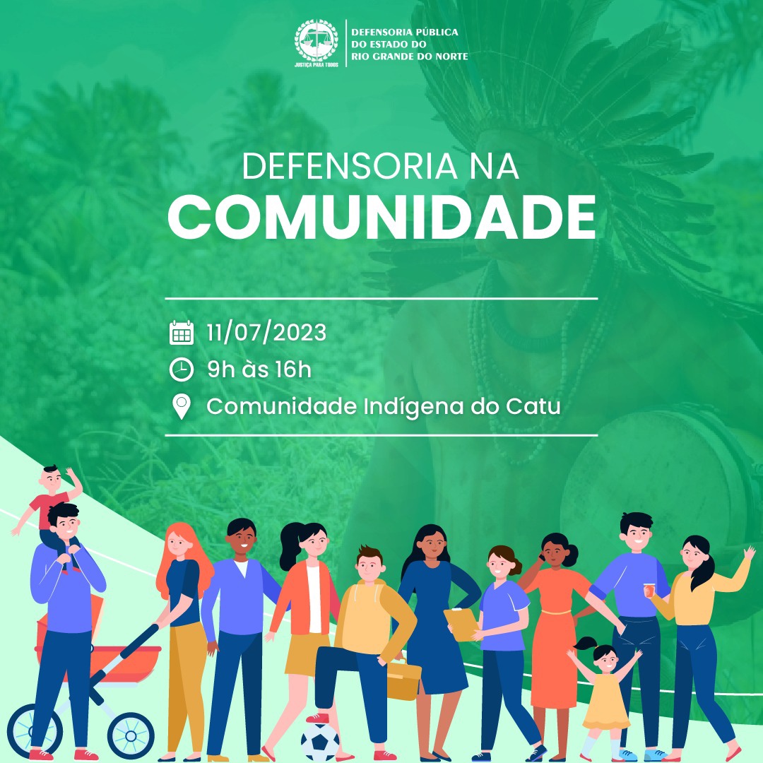 Comunidade do Catu receberá na terça-feira (11) o projeto “Defensoria na Comunidade”