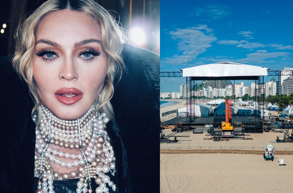 Madonna já está no Brasil para mega show na Praia de Copacabana no Rio