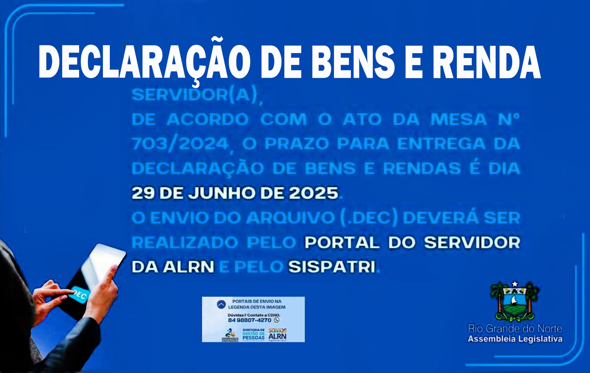 Atenção, Servidor: prazo para declaração de bens e rendas se encerra dia 29