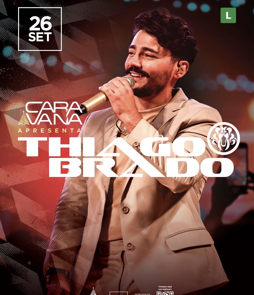 Thiago Brado leva fé e emoção ao Teatro Riachuelo em espetáculo da Caravana Natal Feliz