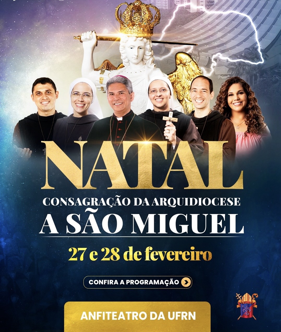 Natal recebe visita da imagem peregrina de São Miguel Arcanjo em fevereiro