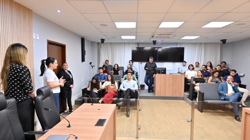 Alunos de Direito da UFRN vivenciam na prática o trabalho legislativo na ALRN