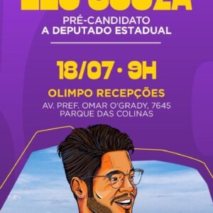 Vereador Léo Souza lança pré-candidatura a deputado estadual neste sábado em Natal